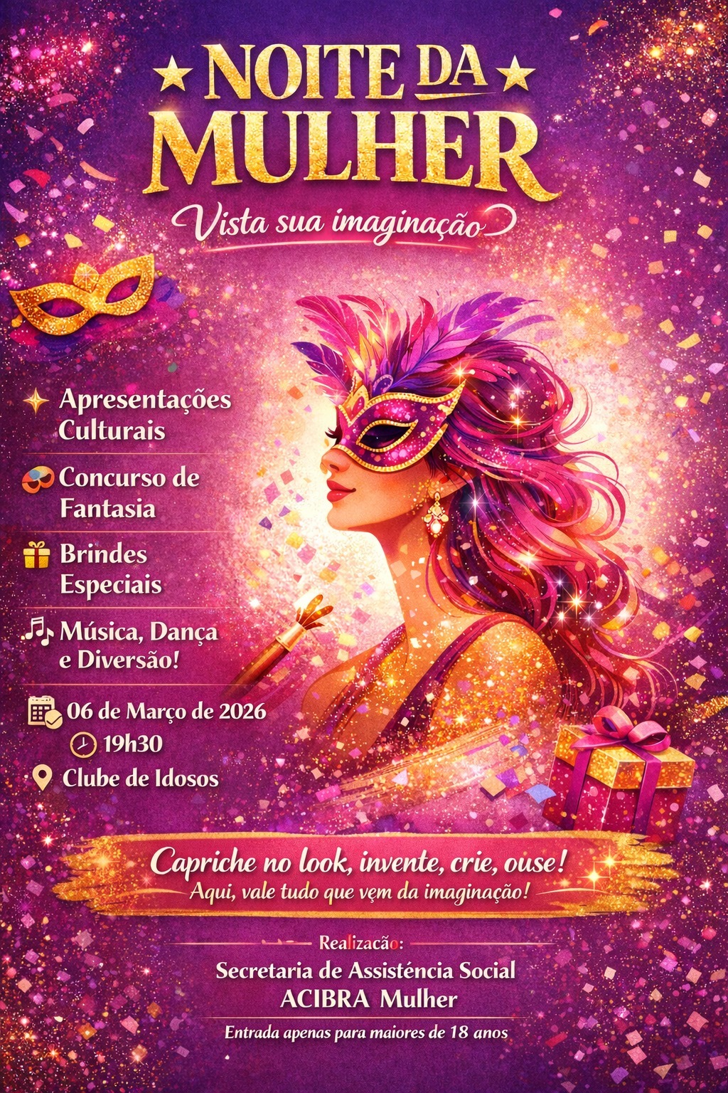 Pato Bragado prepara programações especiais para o Dia da Mulher