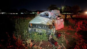 Capotamento na PR-239 deixa uma morte e três feridos entre Assis Chateaubriand e Tupãssi