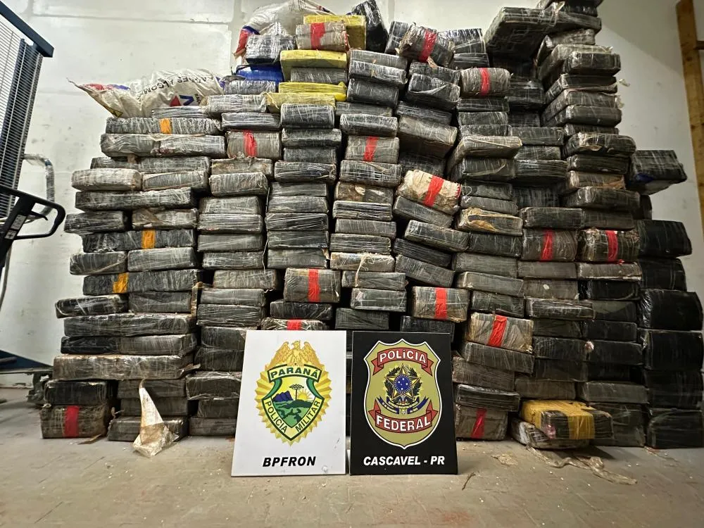 Operação policial apreende mais de 2 toneladas de maconha próximo a Toledo