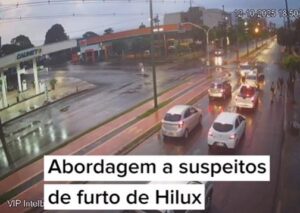Vídeo: Elemento tenta furtar Hilux durante festa em Alto Santa Fé e é preso em Palotina