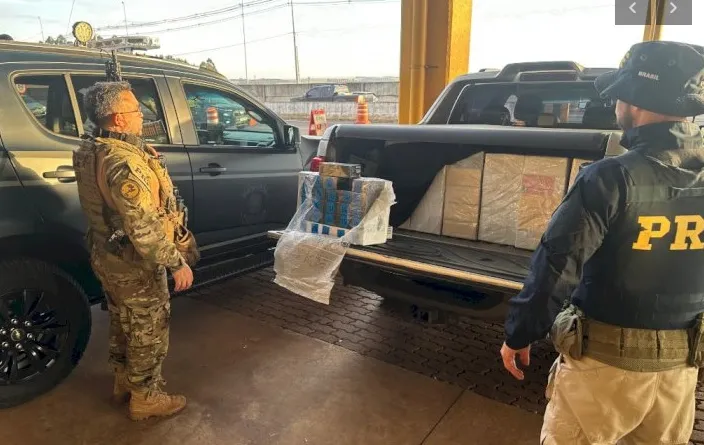 Paraguaio é preso pela PRF contrabandeando cerca de 700 celulares