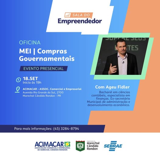 Prefeitura promove palestra gratuita sobre Compras Governamentais