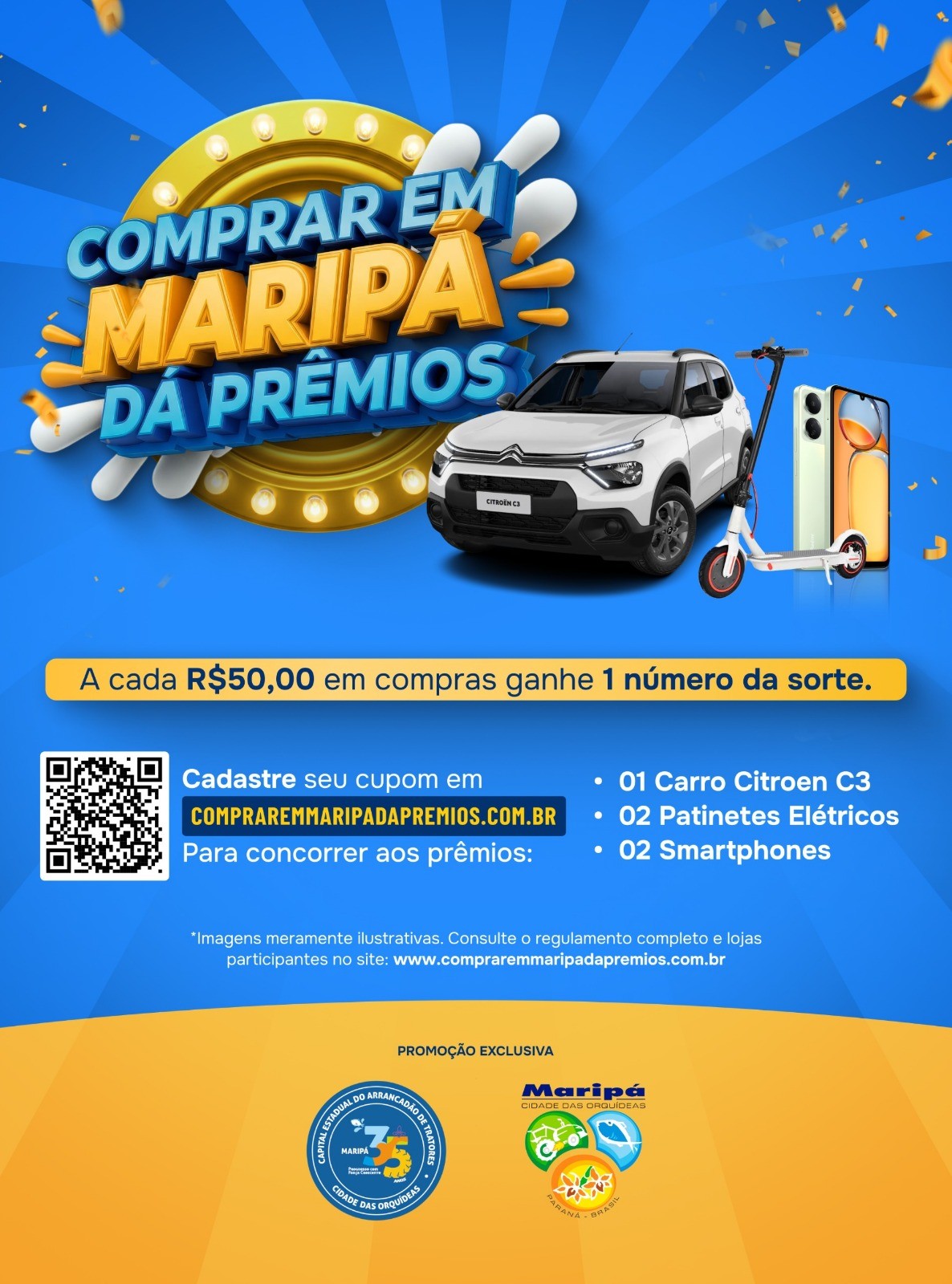 Campanha “Comprar em Maripá dá Prêmios” vai sortear um carro zero Km