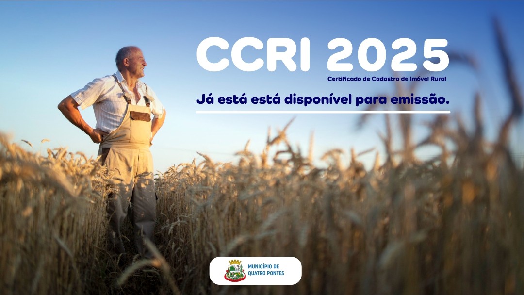 Cadastro de Imóvel Rural: CCIR 2025 já está disponível para emissão