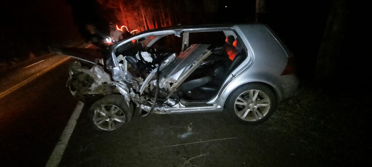 Colisão frontal deixa dois feridos na PR-317 em Toledo