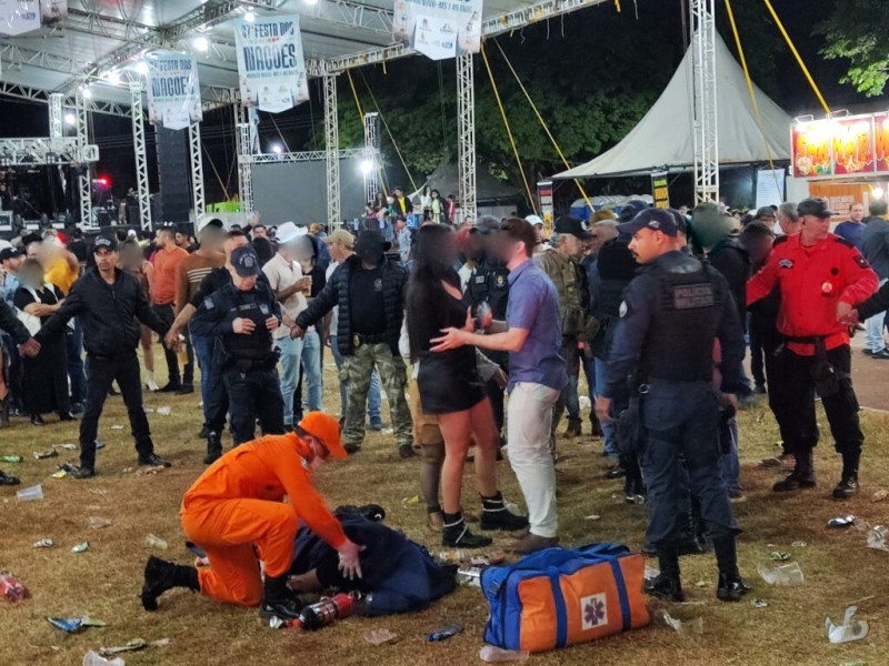 Homem é morto a tiros no meio da Festa das Nações, em Mundo Novo