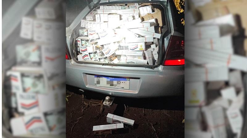 Policia apreende mais de mil pacotes de cigarros contrabandeados em Nova Santa Rosa