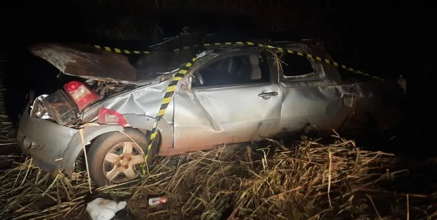 Capotamento faz vitima fatal em Toledo