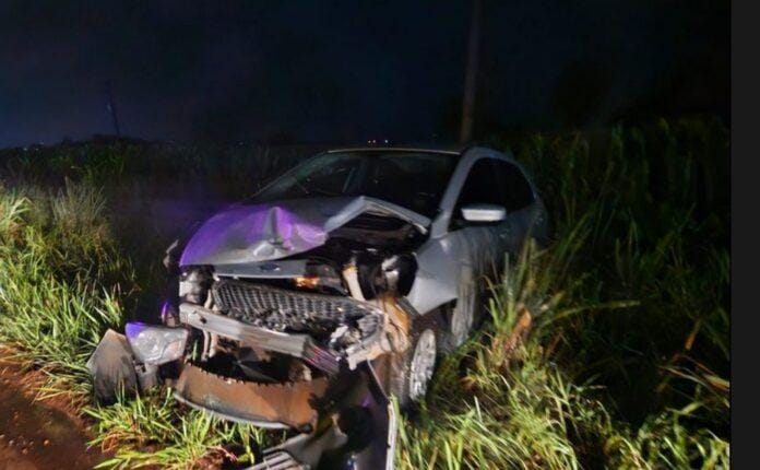 Acidente entre caminhão e carro é registrado na PR-182 entre Palotina e Toledo