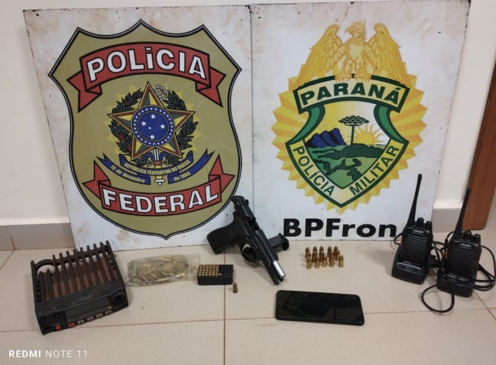 Veículos, arma e munições são apreendidos em propriedade rural de Marechal Rondon