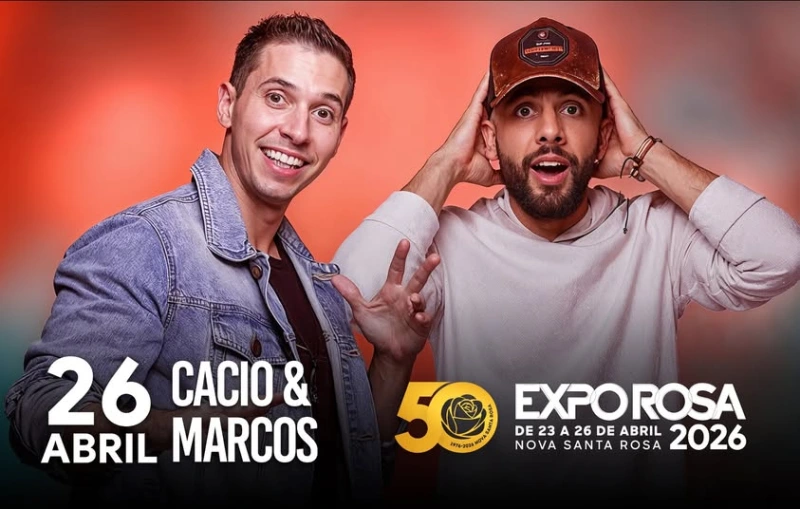  Dupla Cacio e Marcos é mais uma atração confirmada da Expo Rosa 2026
