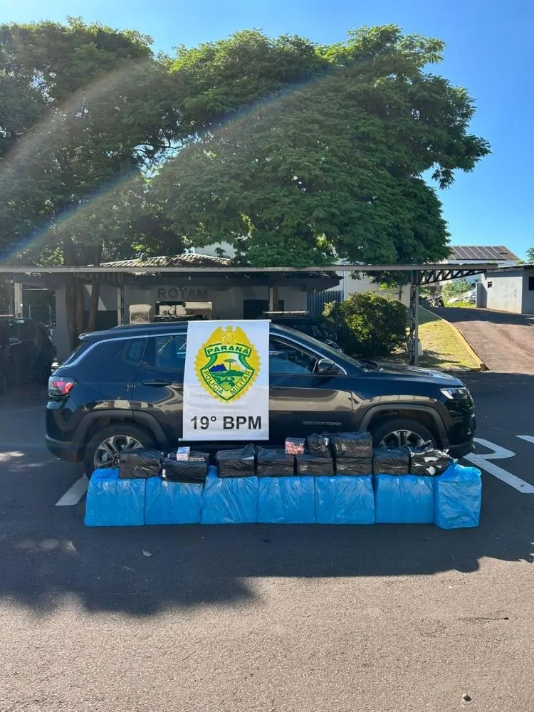 PM apreende contrabando de mercadorias