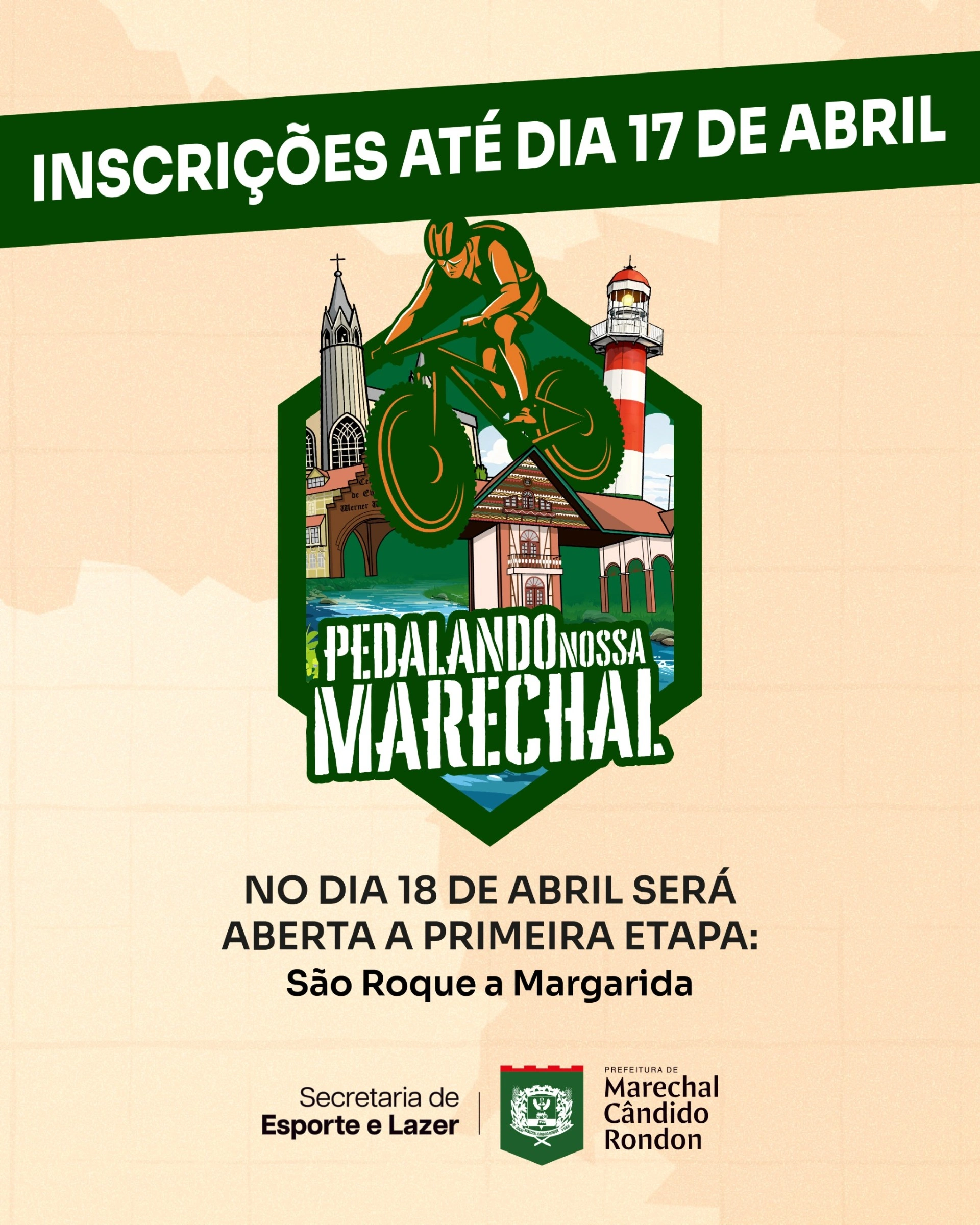 Inscrições para o Pedalando Nossa Marechal seguem abertas até o dia 17 de abril