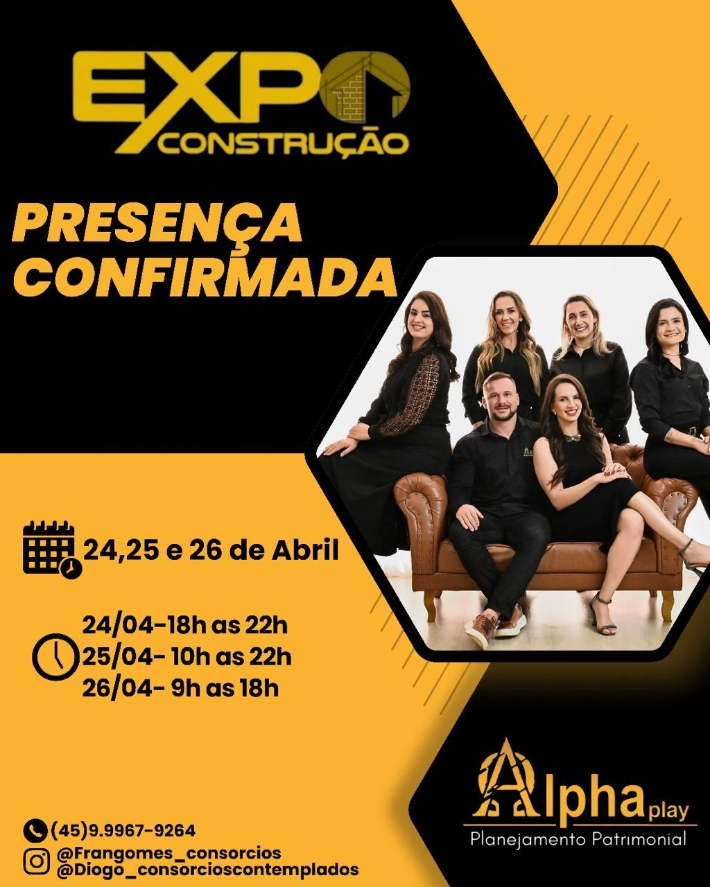 Alphaplay Planejamento Patrimonial confirma presença na Expo Construção em Marechal Cândido Rondon