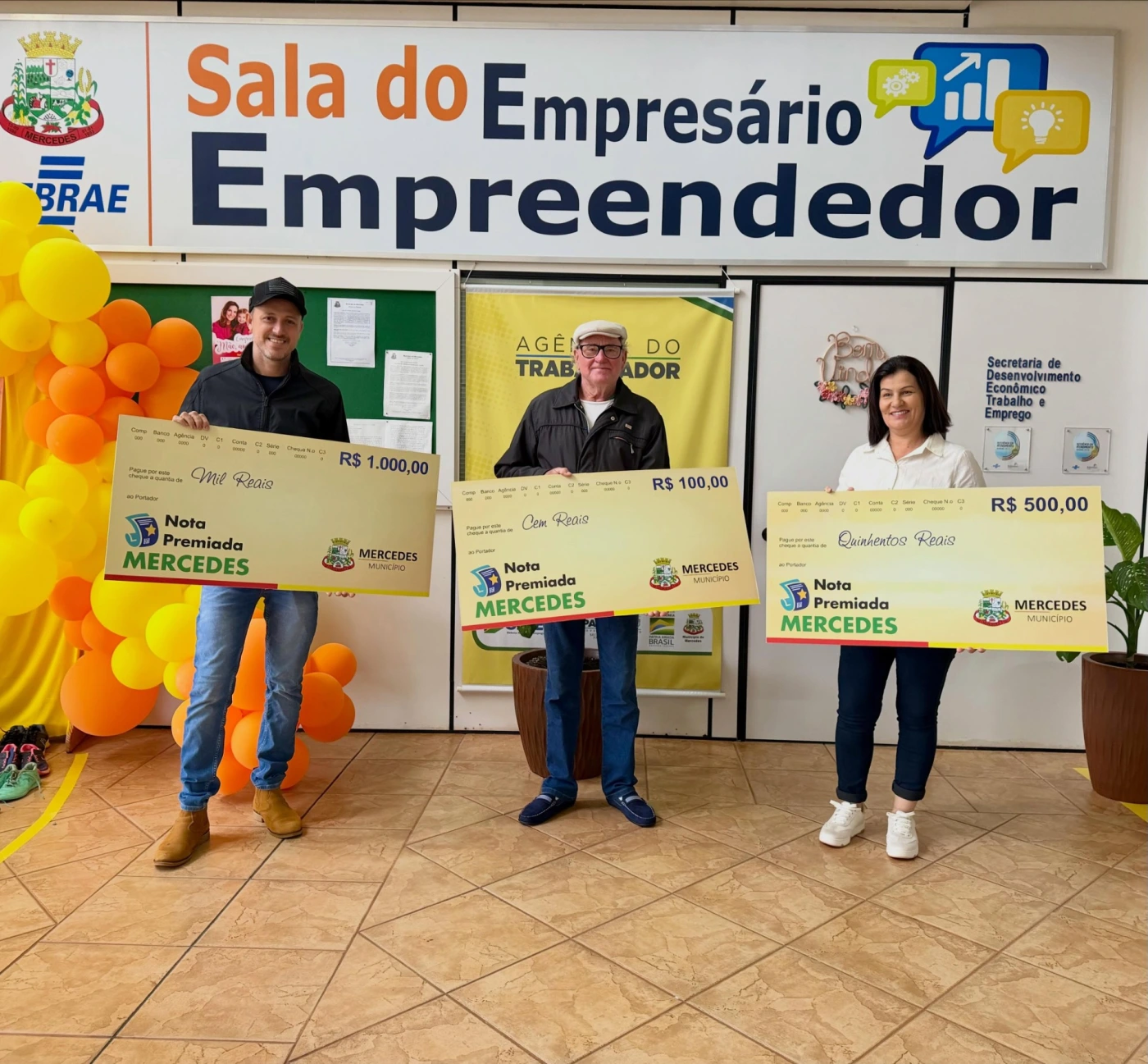 Nota Premiada Mercedes entrega R$ 2 mil em prêmios no sorteio de abril