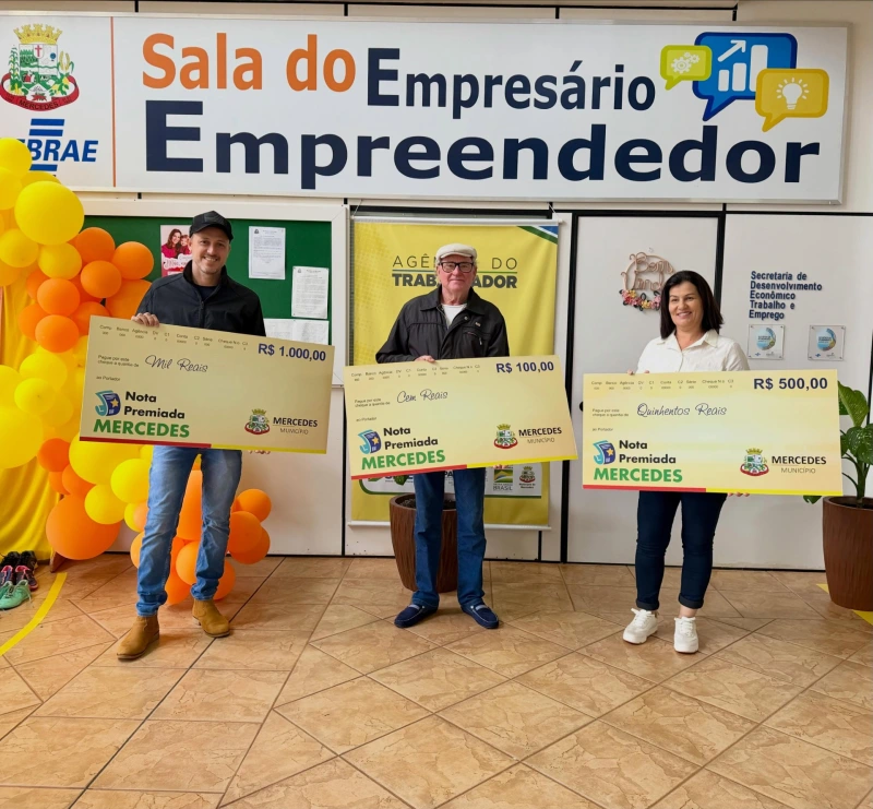 Nota Premiada Mercedes entrega R$ 2 mil em prêmios no sorteio de abril