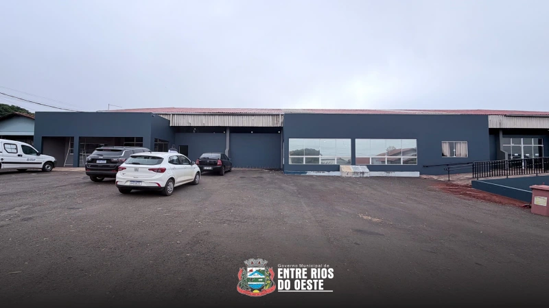 Avança reforma do Ginásio de Esporte de Entre Rios do Oeste 