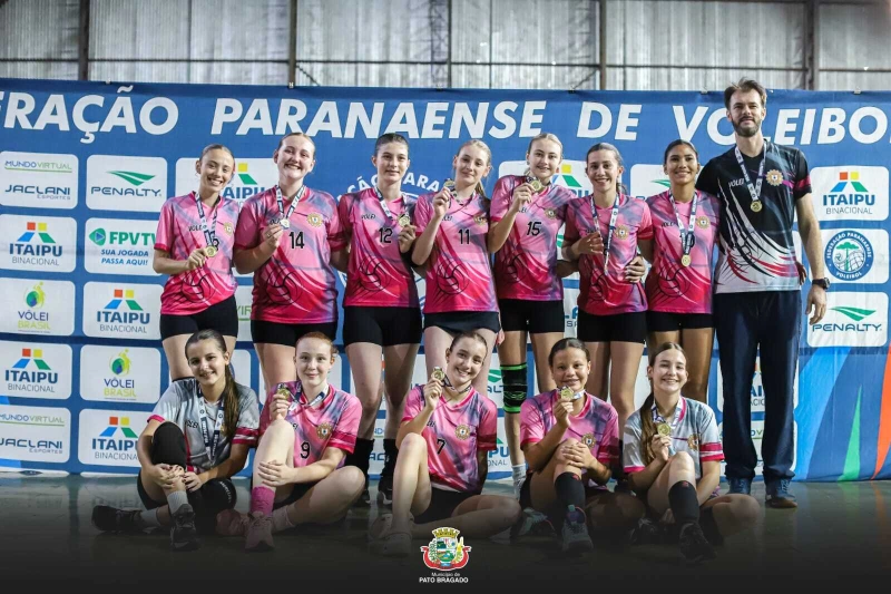 Pato Bragado é campeão da 1ª etapa do Regional Oeste Sub-16 de Vôlei Feminino