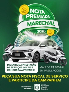  Nota Premiada Marechal 2026: primeiro sorteio será realizado nesta quarta-feira