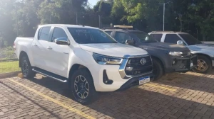 Hilux furtada em Marechal Rondon é recuperada em Guaira