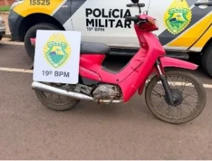 Moto furtada em Mercedes é recuperada em Porto Mendes
