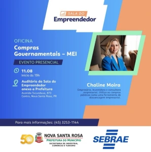 Sala do Empreendedor promove oficina sobre Compras Governamentais para MEIs