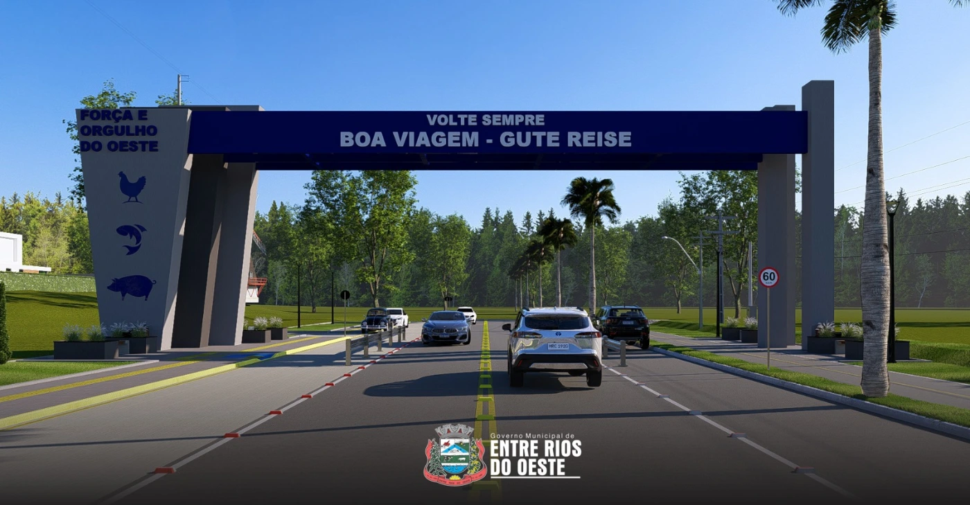 Licitação em setembro vai definir empresa que construirá portal de entrada em Entre Rios do Oeste 