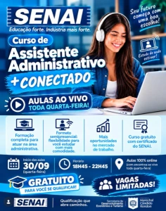  Senai Marechal oferece curso online gratuito de Assistente Administrativo