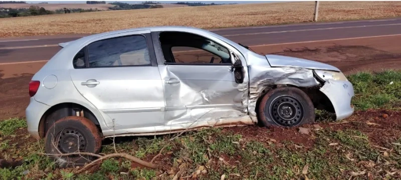 Três feridos em acidente na PR 182 entre Palotina e Toledo