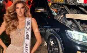 Ex-Miss rondonense se envolve em acidente em Paiçandu
