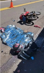 Colisão entre moto e Ford F-4000 faz vitima fatal
