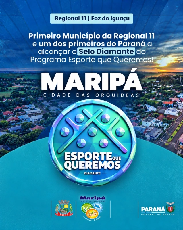 Maripá é o primeiro município da Regional 11 a conquistar o Selo Diamante do esporte