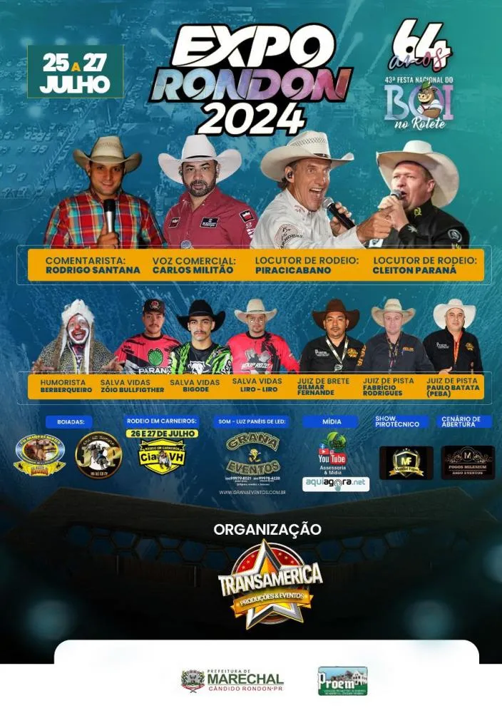 Expo Rondon 2024 terá três noites de rodeio em touros