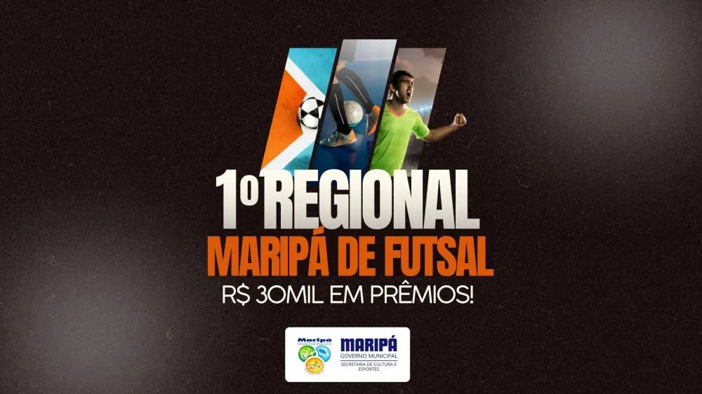 1º Regional Maripá de Futsal está com inscrições abertas e terá R$ 30 mil em prêmios