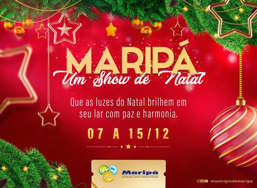 Confira a programação completa de “Maripá, Um Show de Natal”