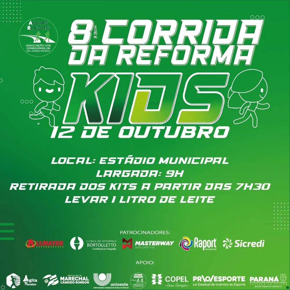 8ª Corrida da Reforma acontece neste final de semana em Marechal Rondon