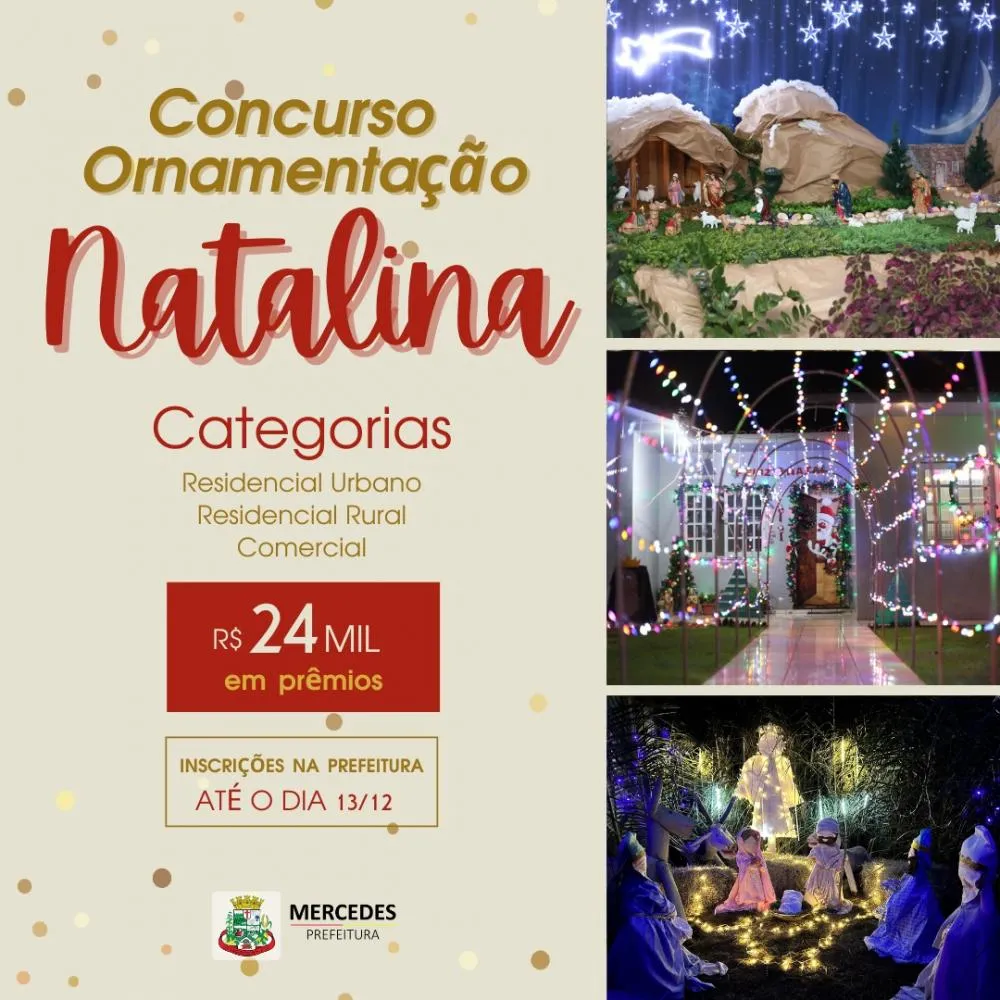 Mercedes lança Concurso de Ornamentação Natalina com R$ 24 mil em prêmios