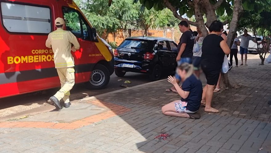 Grande efetivo é mobilizado após criança cair de janela de prédio em Cascavel